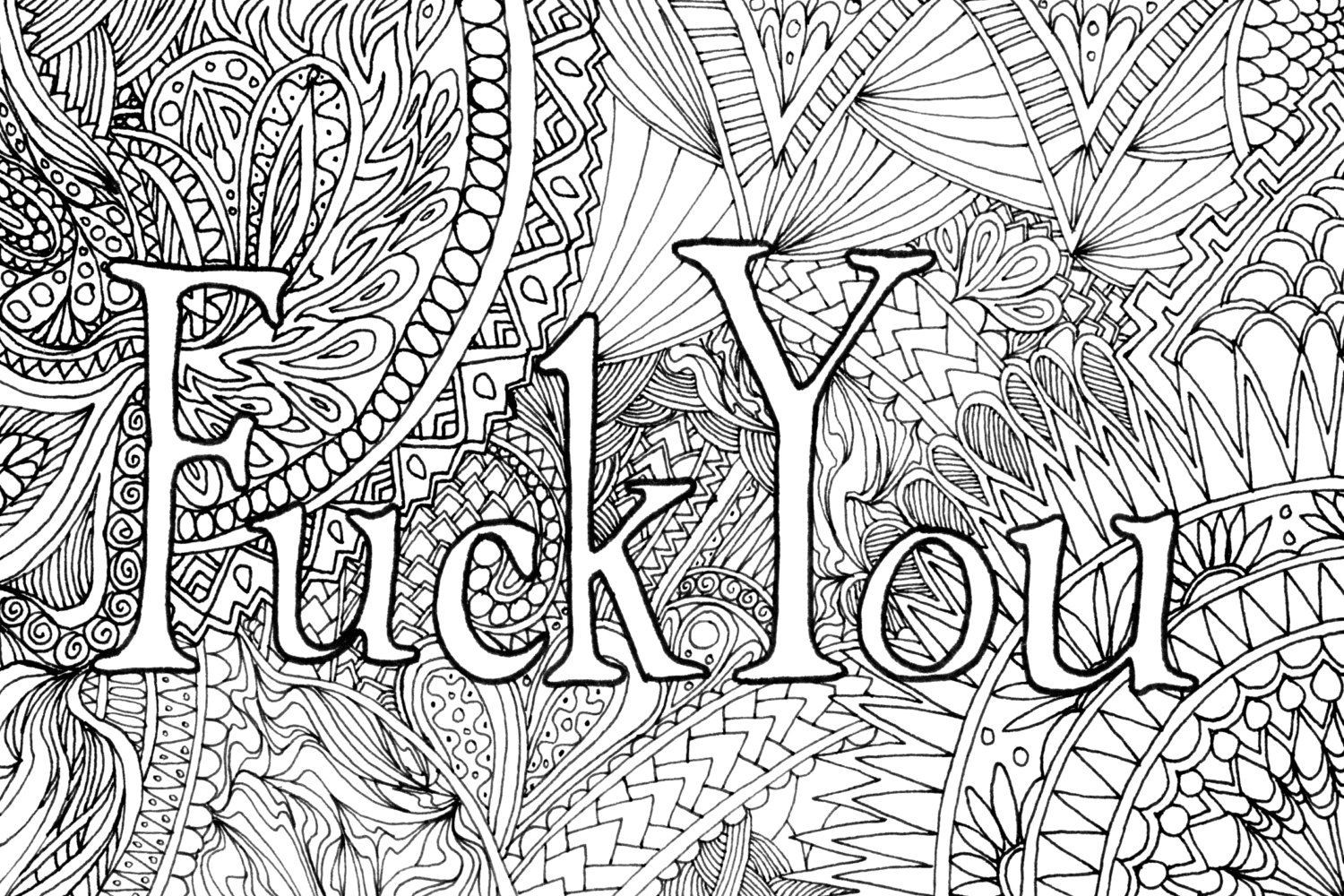 Adult Coloring Pages Swear Words
 Pin on Etsy Group Board for Sellers And Shoppers