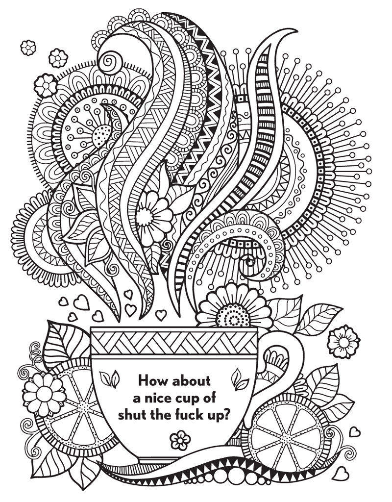 Adult Coloring Pages Swear Words
 The Swear Word Coloring Book Hannah Caner