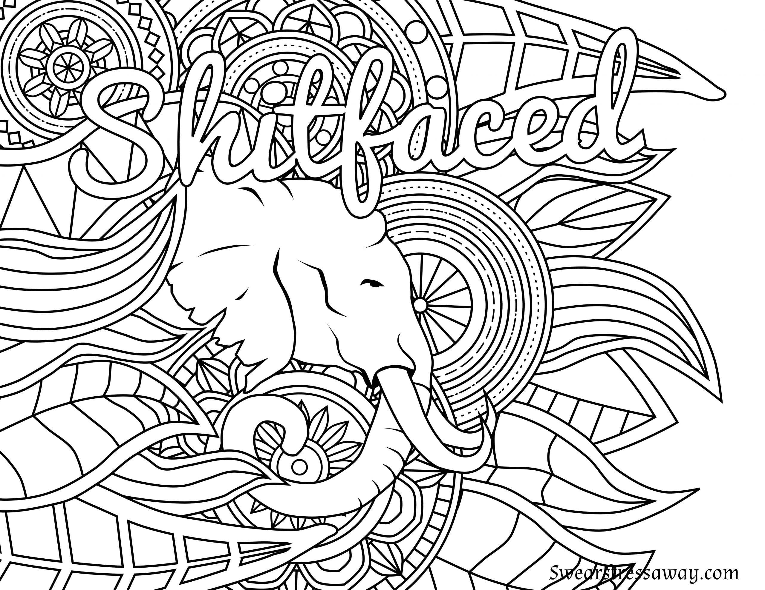 Adult Coloring Pages Swear Words
 Free Adult Swear Word Coloring Pages