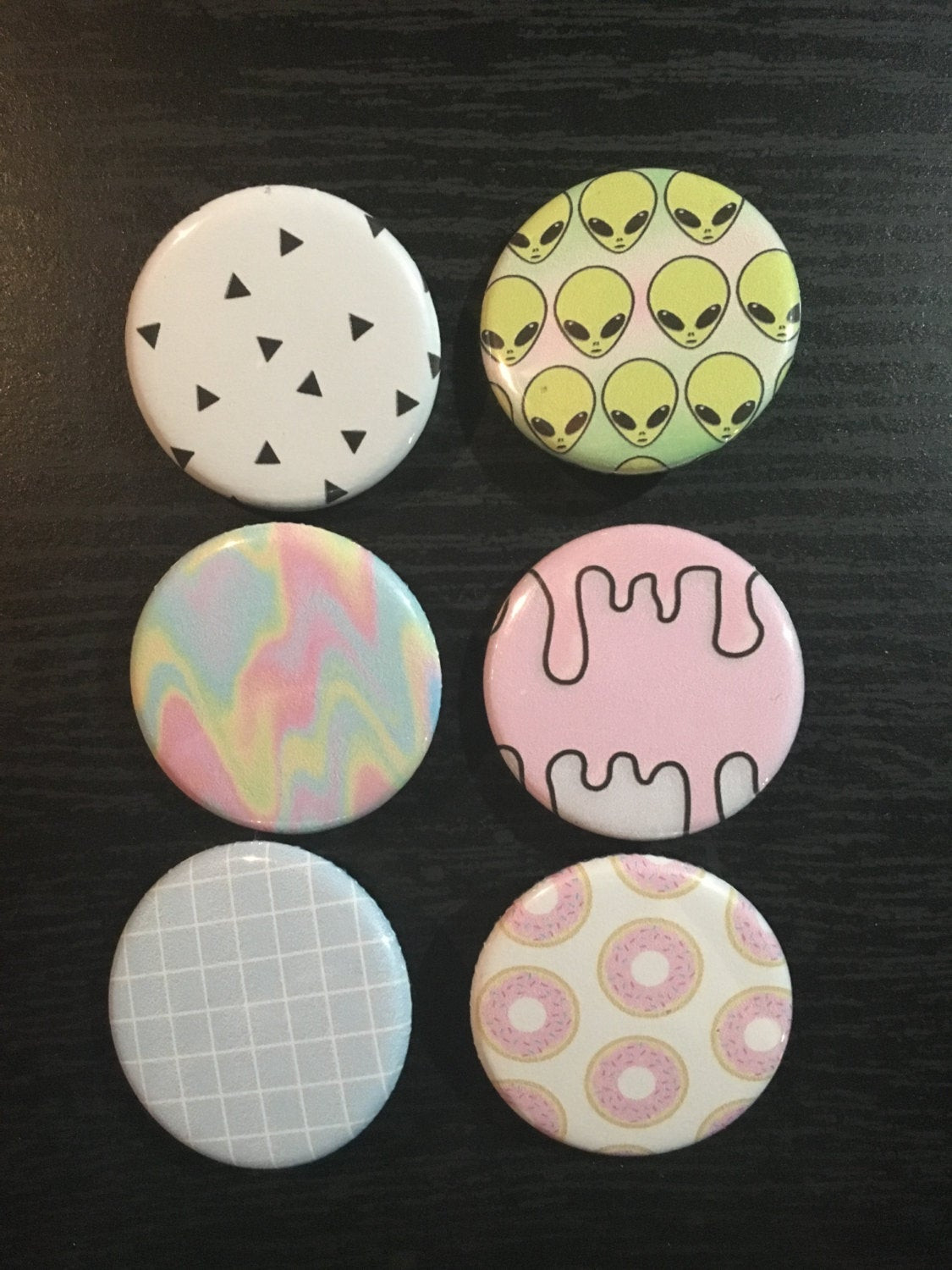 Aesthetic Pins
 Tumblr Aesthetic Pin Pack Patterns Tumblr Pastel Aliens