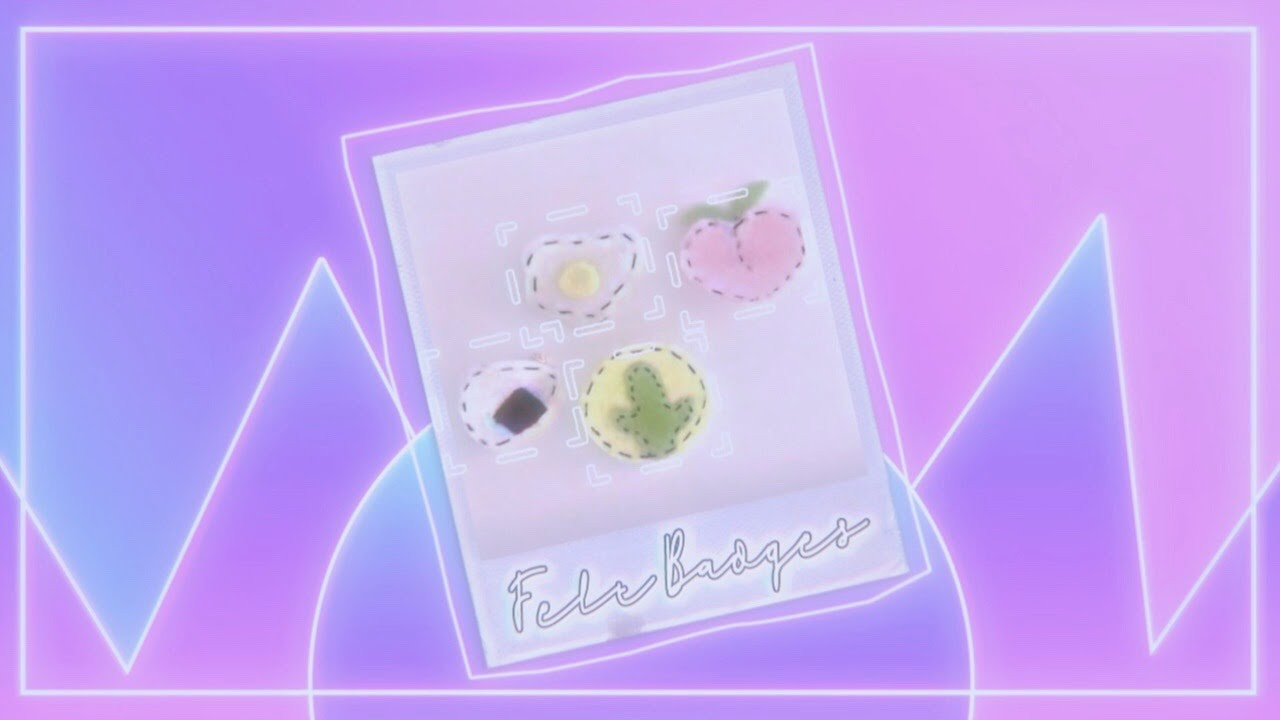 Aesthetic Pins
 easy d i y aesthetic felt badges pins