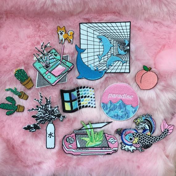 Aesthetic Pins
 TUMBLR GRUNGE Aesthetic backapck iron on patches