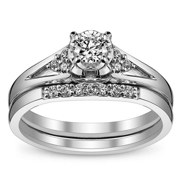 Affordable Wedding Rings Sets
 Queenly Inexpensive Diamond Wedding Set 0 25 Carat Diamond