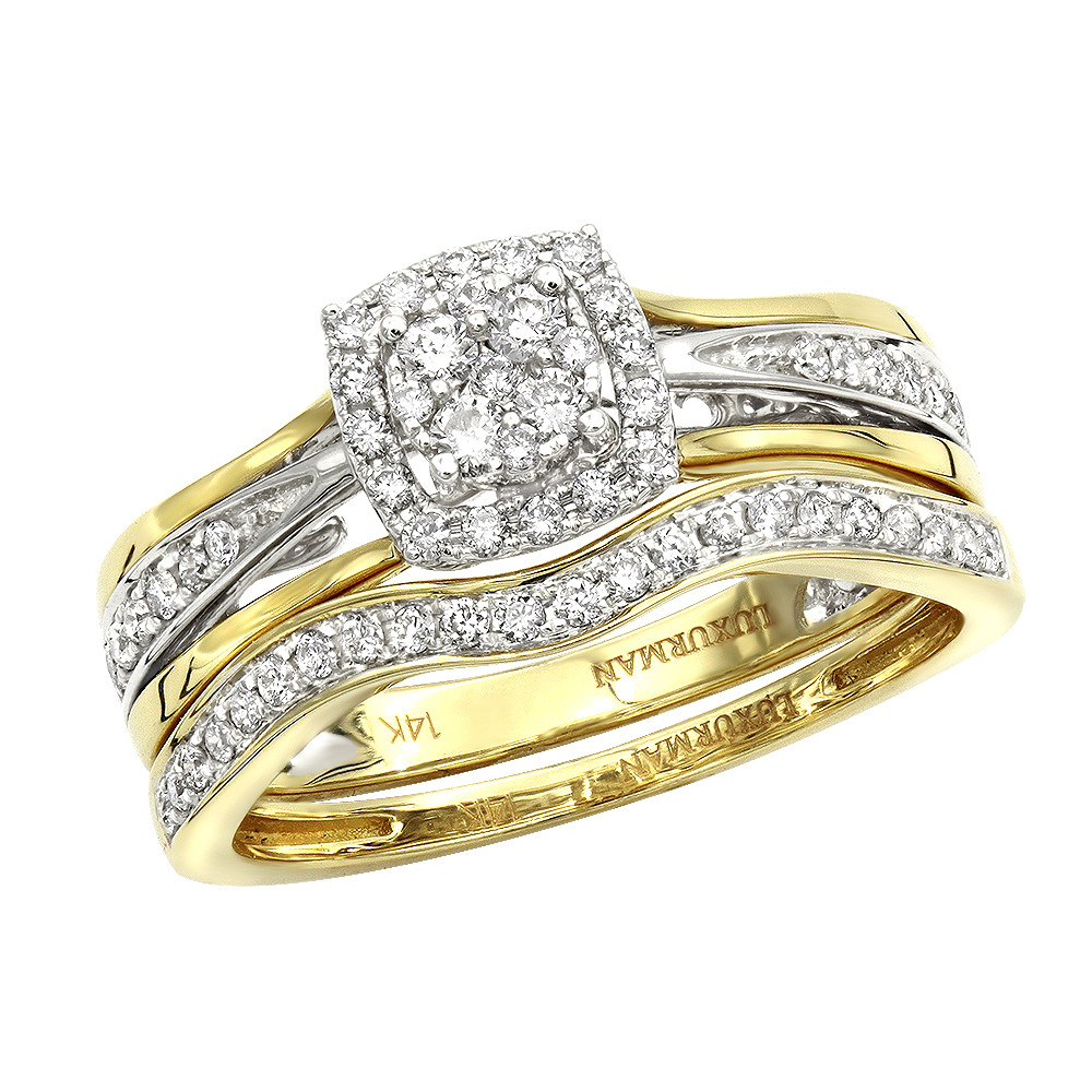 Affordable Wedding Rings Sets
 Affordable Luxurman Diamond Engagement Ring Set Wedding