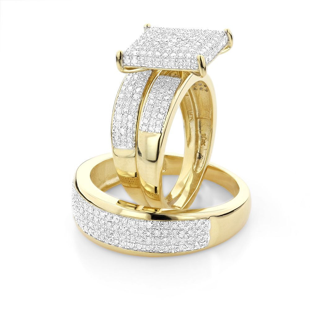 Affordable Wedding Rings Sets
 AFFORDABLE TRIO RING SETS DIAMOND WEDDING RING SET 1 25CT