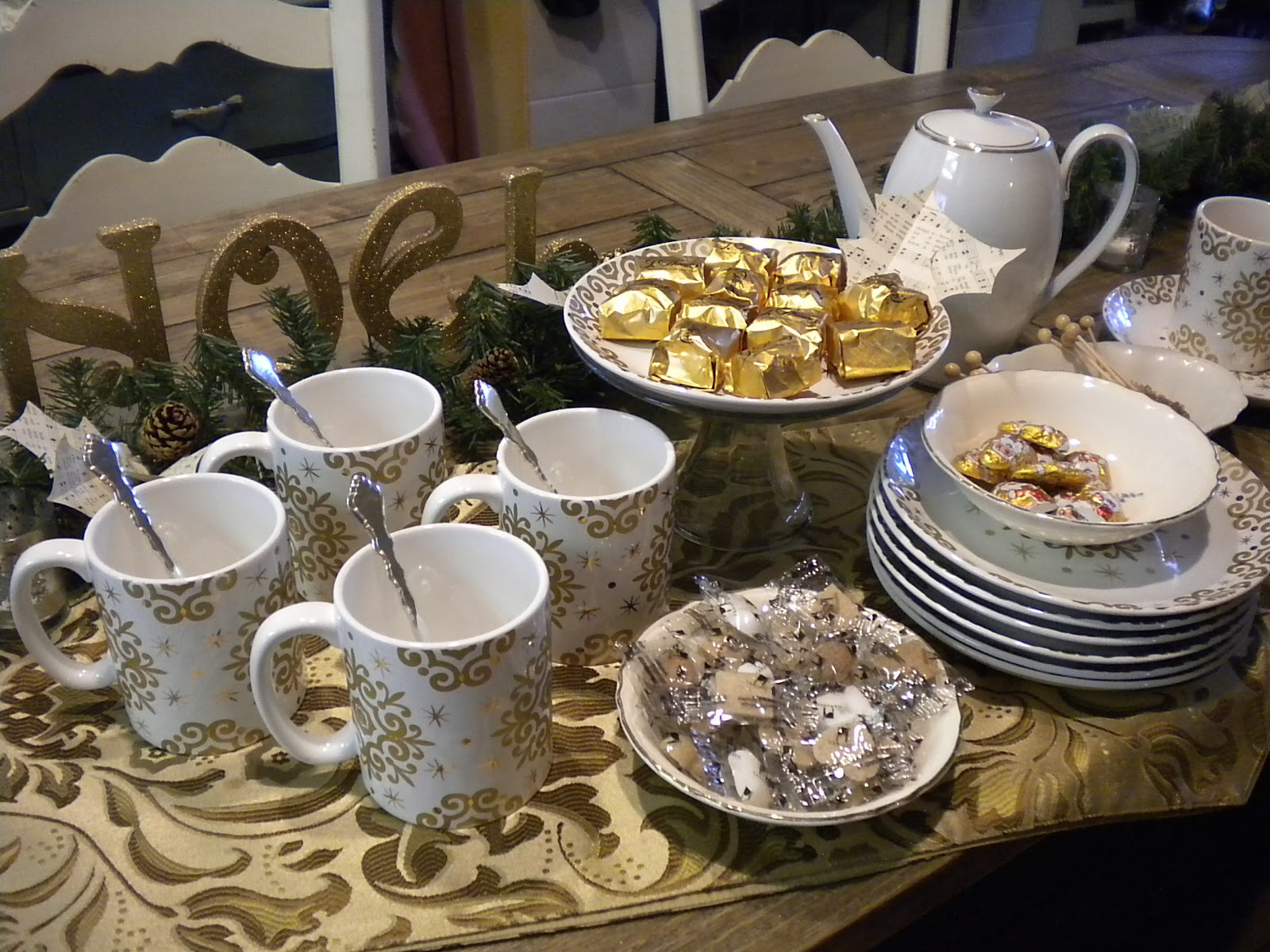 After Dinner Drinks
 Shabby Brocante Christmas After Dinner Drinks Coffee and Tea