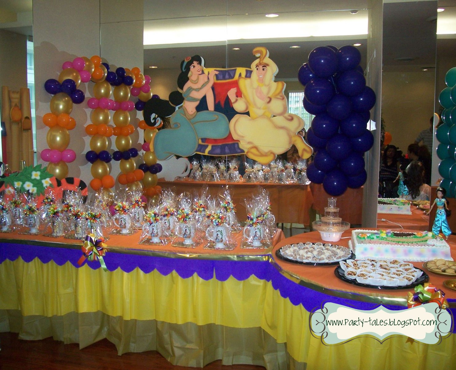 Aladdin Birthday Party
 Party Tales Birthday Party Jasmine and Aladdin A