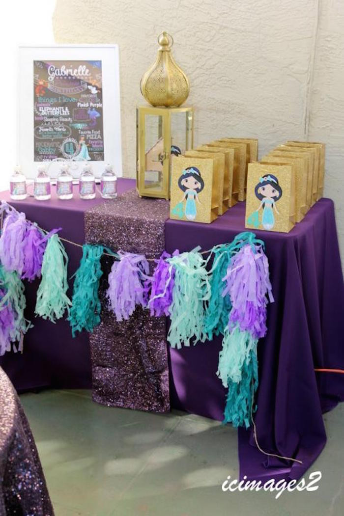 Aladdin Birthday Party
 Kara s Party Ideas Aladdin Themed Princess Birthday Party