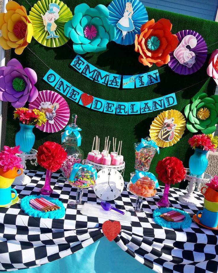 Alice In Wonderland Birthday Party Decorations
 645 best 1st Birthday Party Ideas images on Pinterest