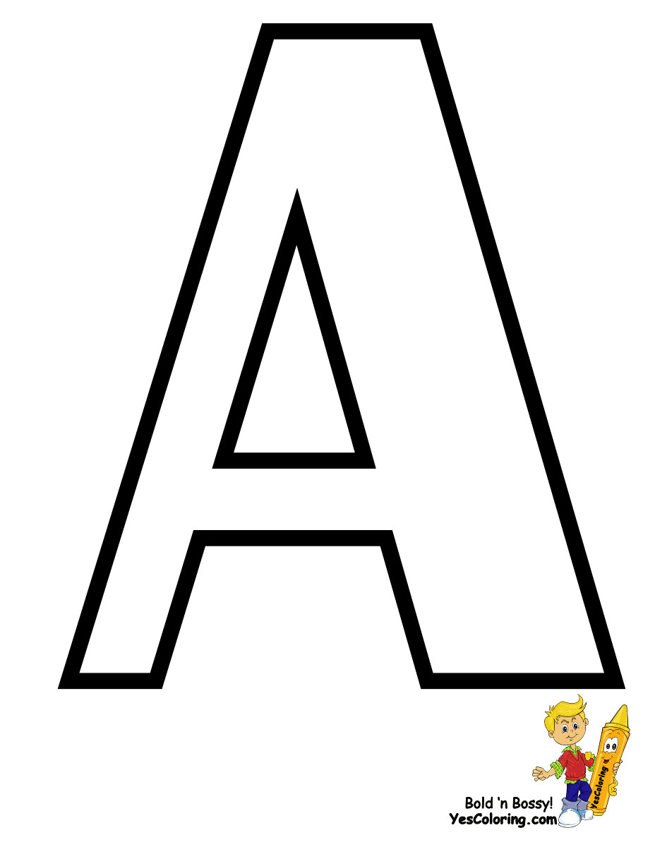 Alphabet Coloring Book Printable
 Traditional Free Alphabet Coloring Pages