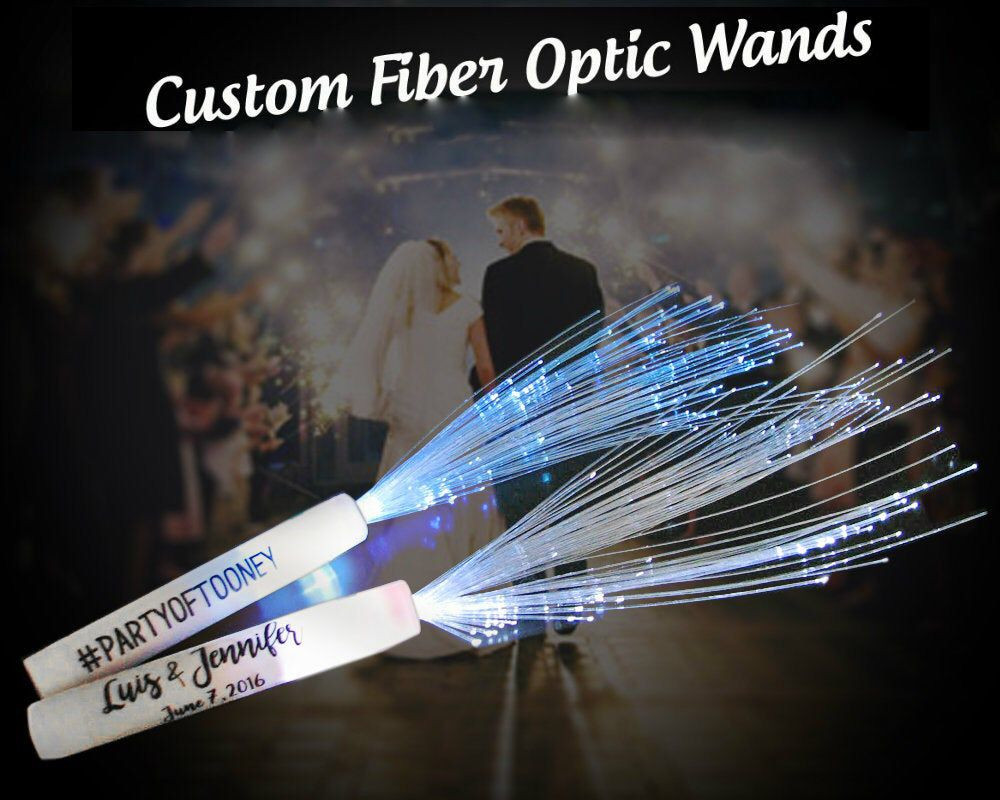 Alternative To Sparklers At Wedding
 100 Customized Fiber Wands for wedding receptions and