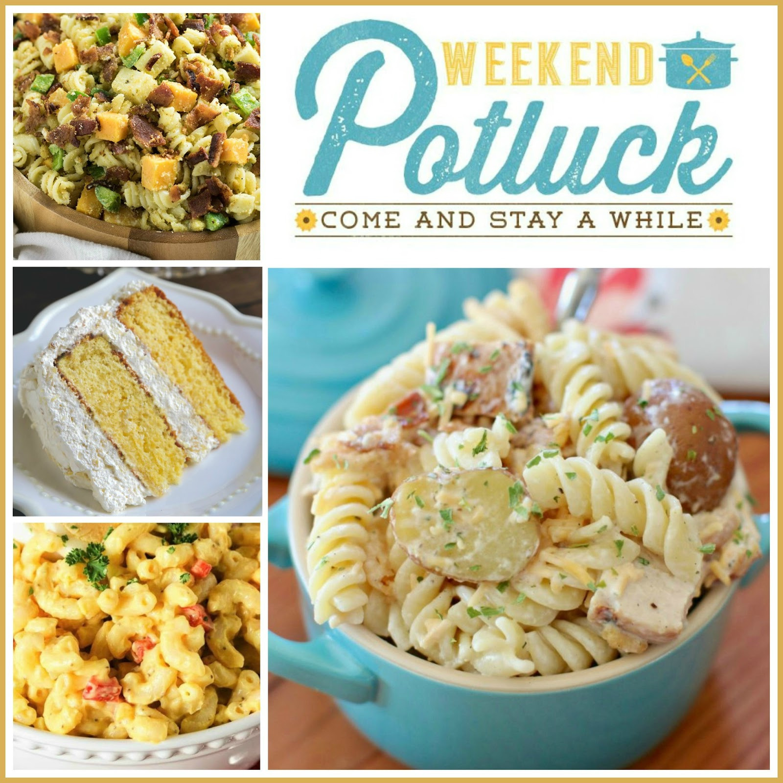 Amish Macaroni Salad Recipe
 Amish Macaroni Salad Weekend Potluck 273 Sweet Little