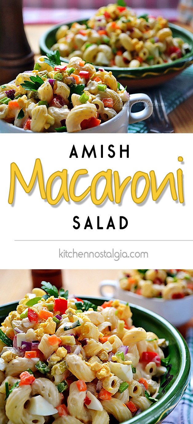 Amish Macaroni Salad Recipe
 Amish Macaroni Salad