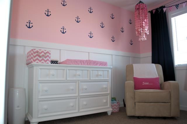 Anchor Baby Room Decor
 Baby Girl Nautical Nursery Project Nursery