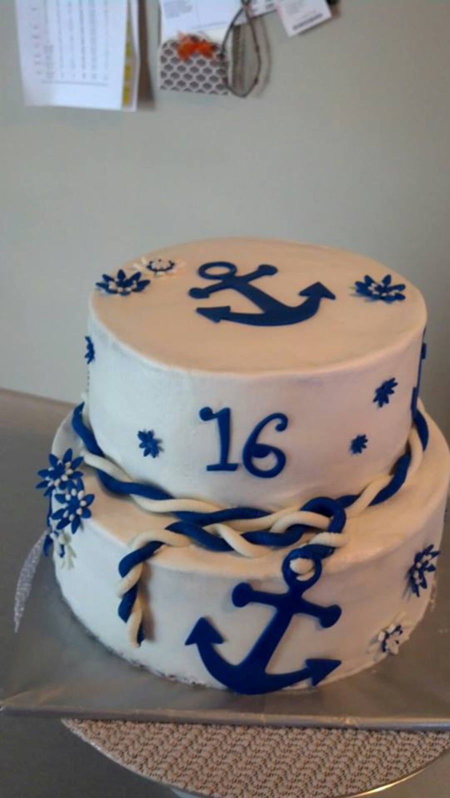 Anchor Birthday Cakes
 Chocolate Cake With Vanilla Buttercream Frosting Anchor