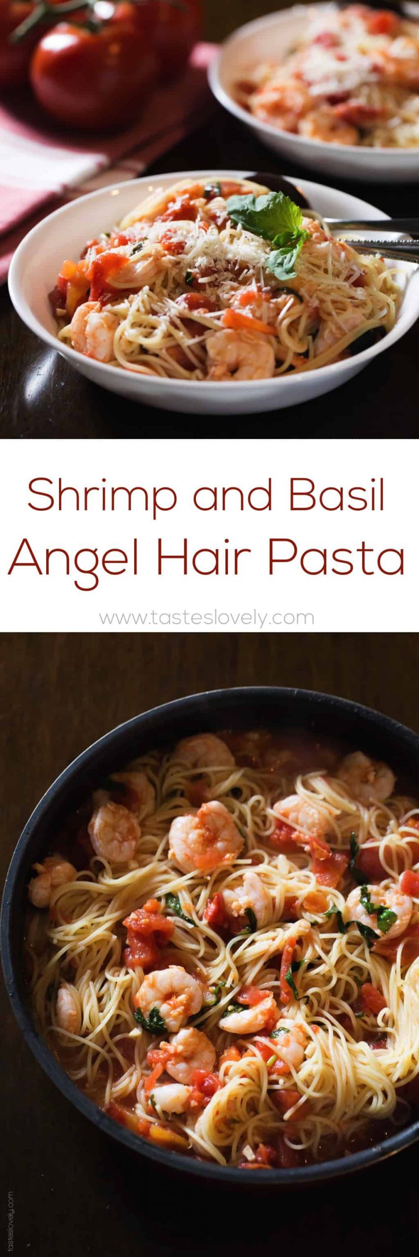 Angel Hair Pasta With Shrimp And Alfredo Sauce
 Shrimp and Basil Angel Hair Pasta Tastes Lovely