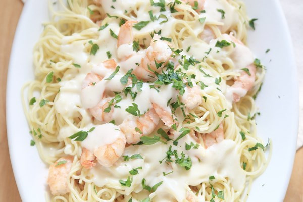 Angel Hair Pasta With Shrimp And Alfredo Sauce
 Creamy Shrimp with Angel Hair Pasta Weight Watchers