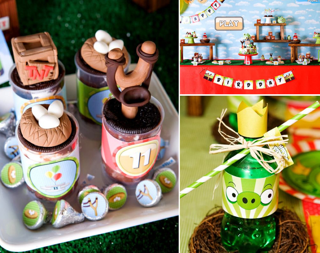 Angry Birds Party Food Ideas
 Kara s Party Ideas Angry Birds Boy Video Game Birthday