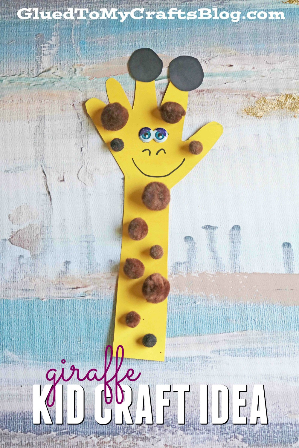 Animal Art Projects For Kids
 Paper Handprint Giraffe Kid Craft