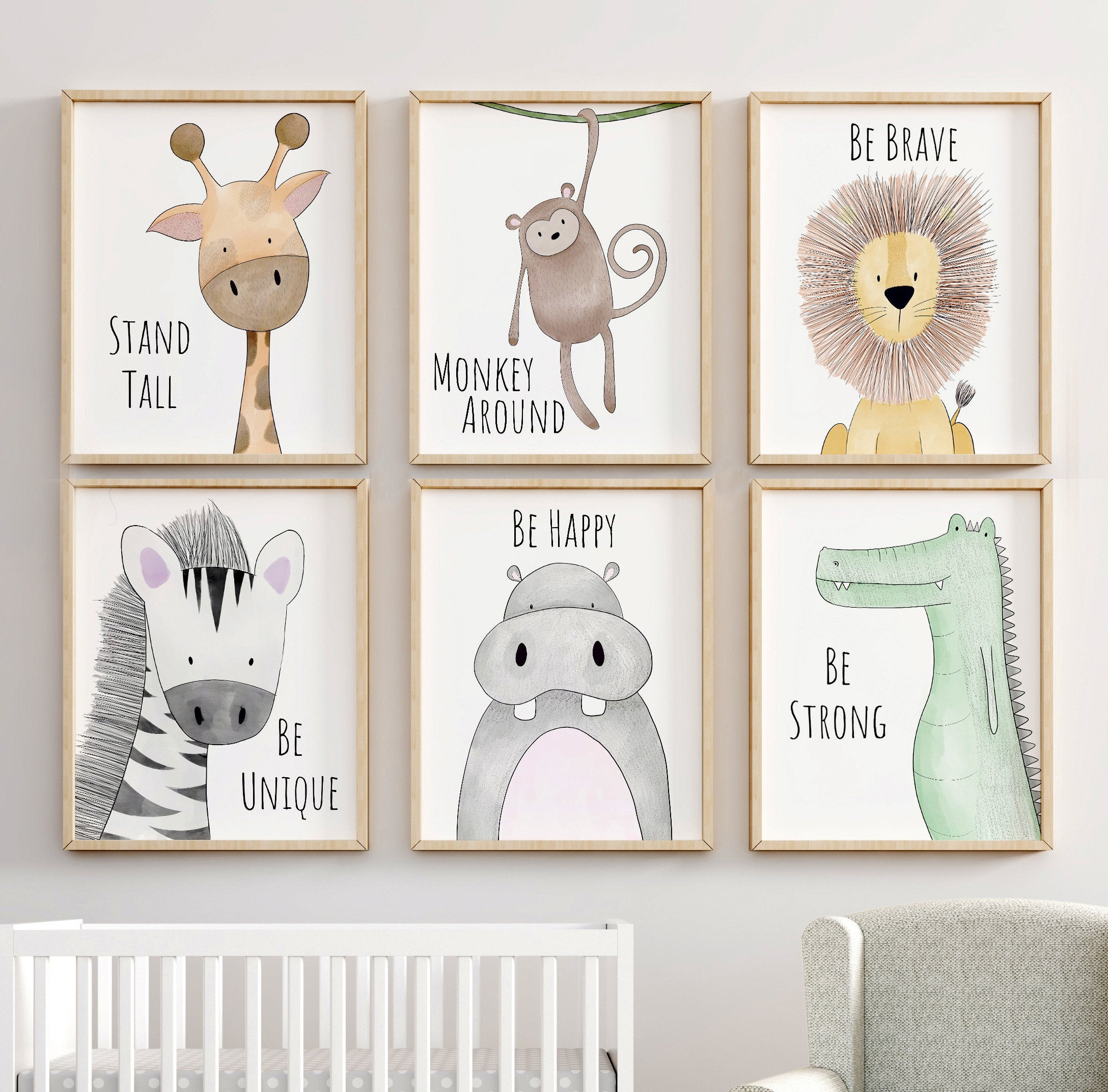 Animal Baby Room Decor
 Safari Nursery Decor Animal Nursery Prints Quote Nursery