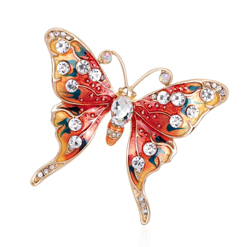 Animal Brooches danbihuabi New Fashion enamel brooch pins crystal jewelry
