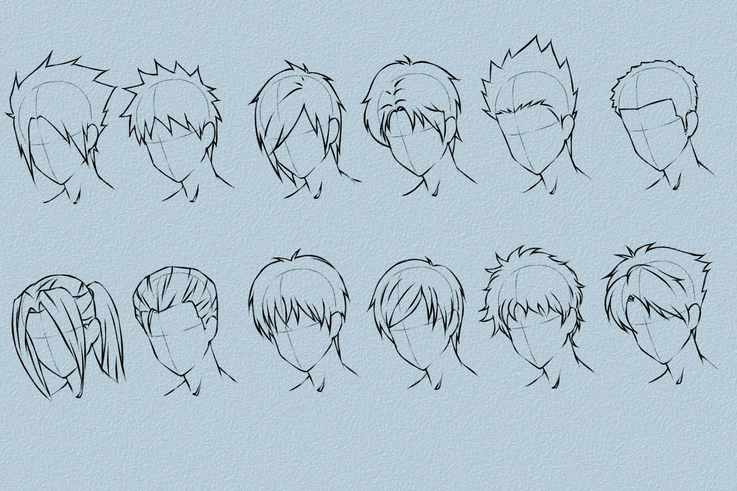 Anime Guy Hairstyles
 How to Draw Anime Hair VripMaster