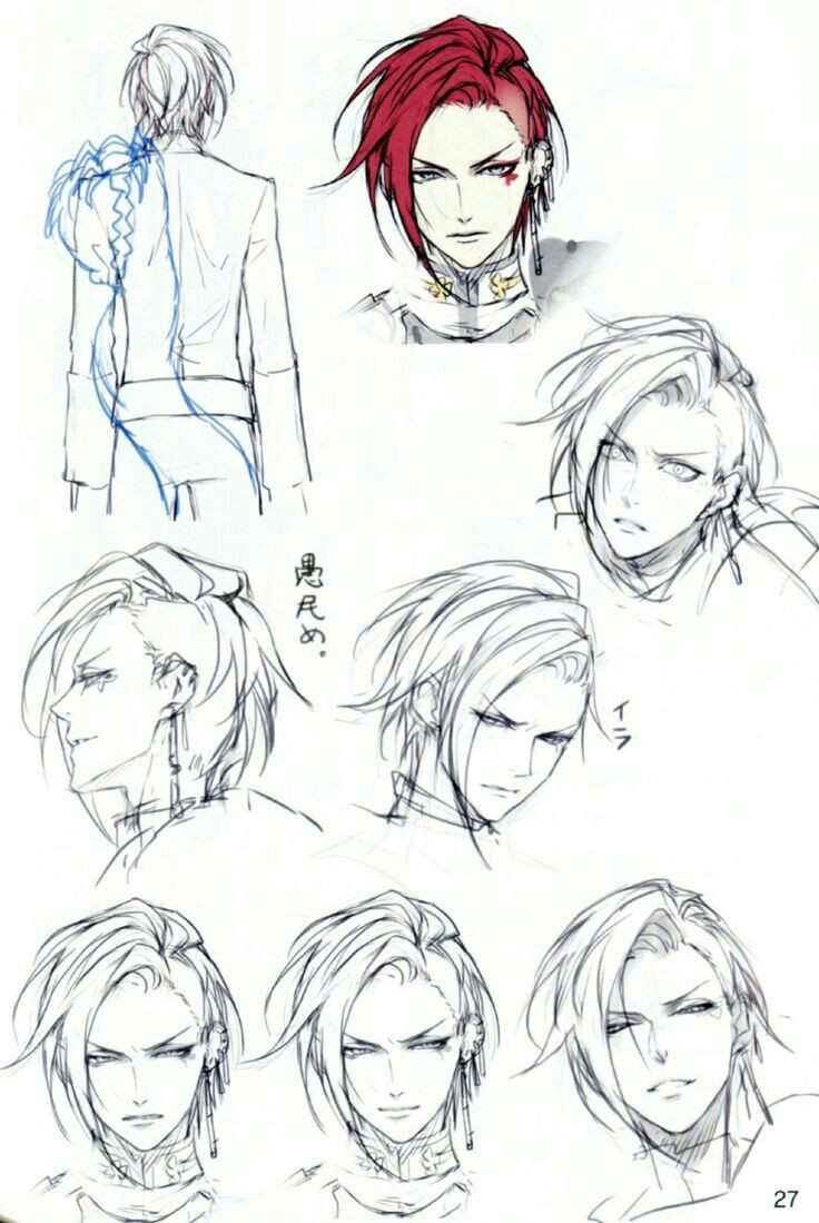 Anime Guy Hairstyles
 Pin by Alexia Rodriguez on drawing practice reference