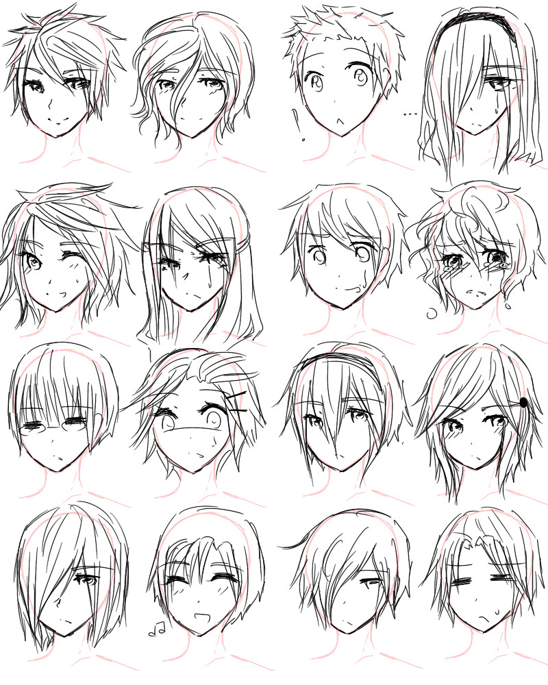 Anime Guy Hairstyles
 Boy Hairstyles Drawing at GetDrawings
