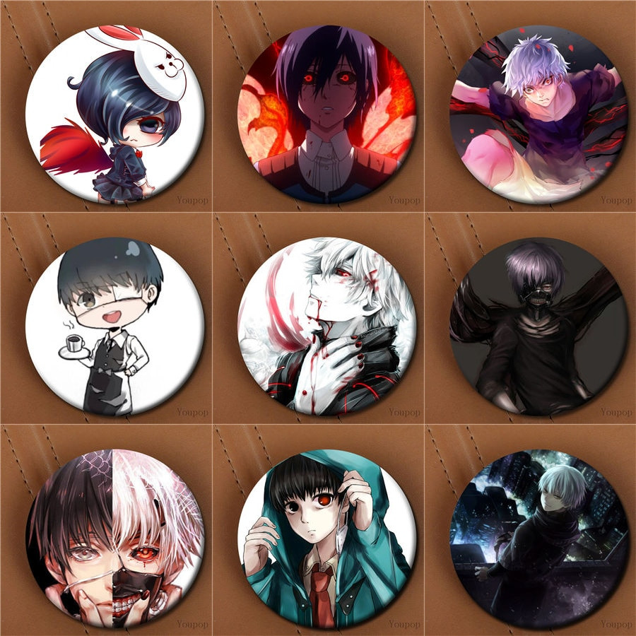 Anime Pins
 Youpop Japan Anime Tokyo Ghoul Album Brooch Pin Badge