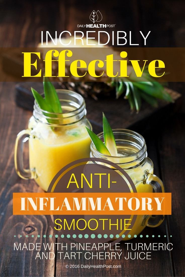 Anti Inflammatory Smoothies
 Incredibly Effective Anti Inflammatory Smoothie Made With