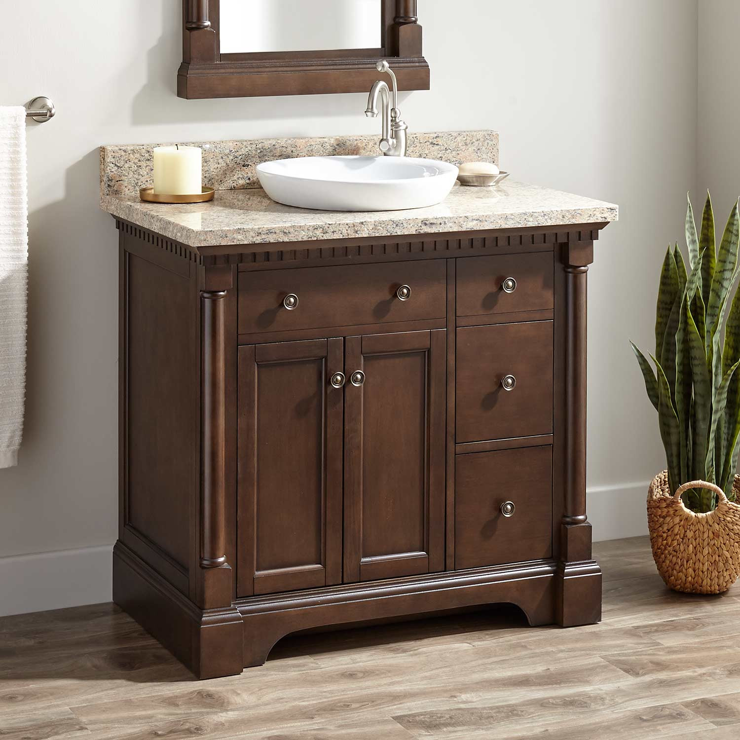 Antique Bathroom Cabinets
 Antique Style Bathroom Vanity