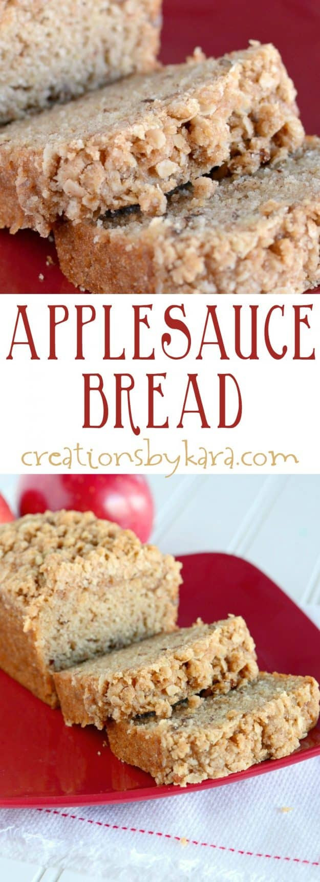 Applesauce Bread Recipe
 Applesauce Bread Creations by Kara