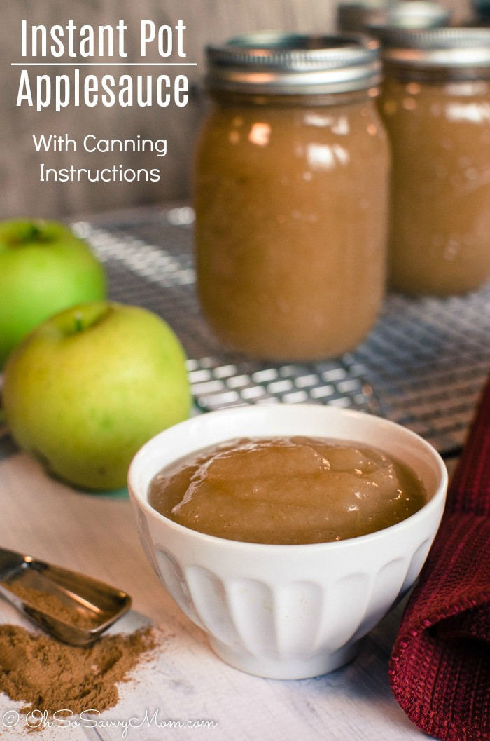 Applesauce Recipe Instant Pot
 Instant Pot Applesauce Recipe with Canning Instructions