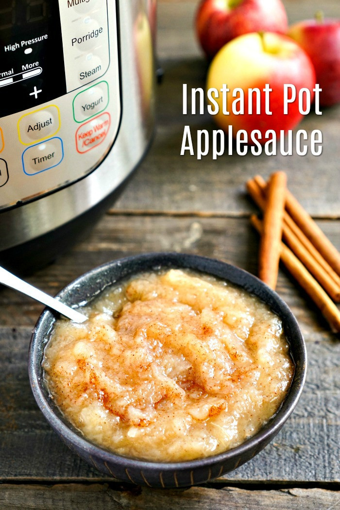 Applesauce Recipe Instant Pot
 Instant Pot Applesauce The Easiest Homemade Applesauce