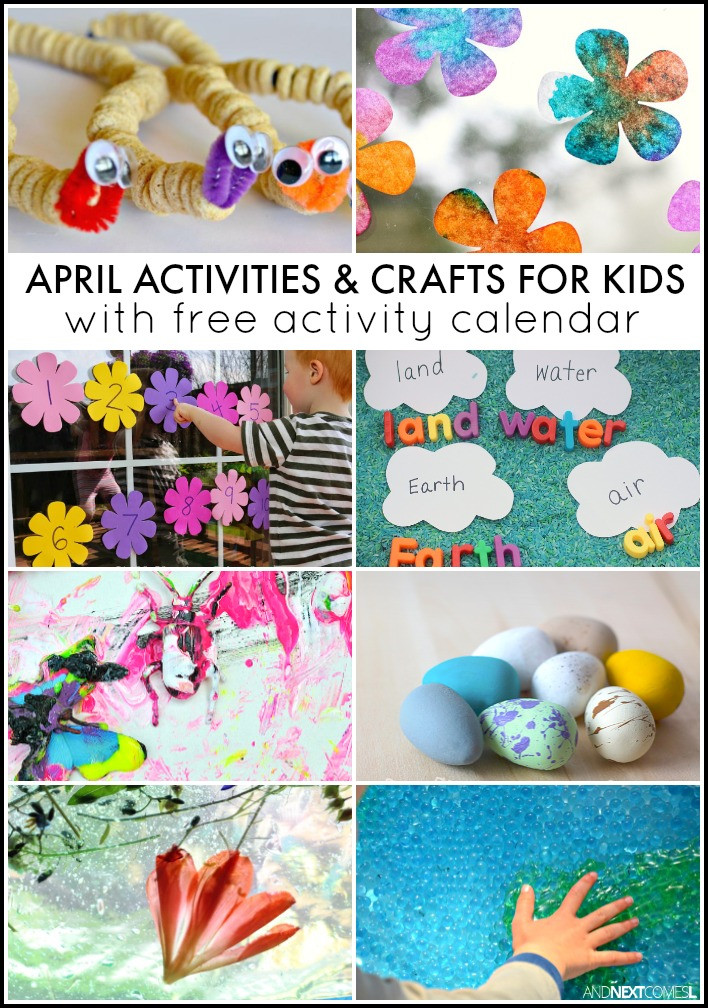 April Crafts For Toddlers
 30 April Activities for Kids Free Activity Calendar