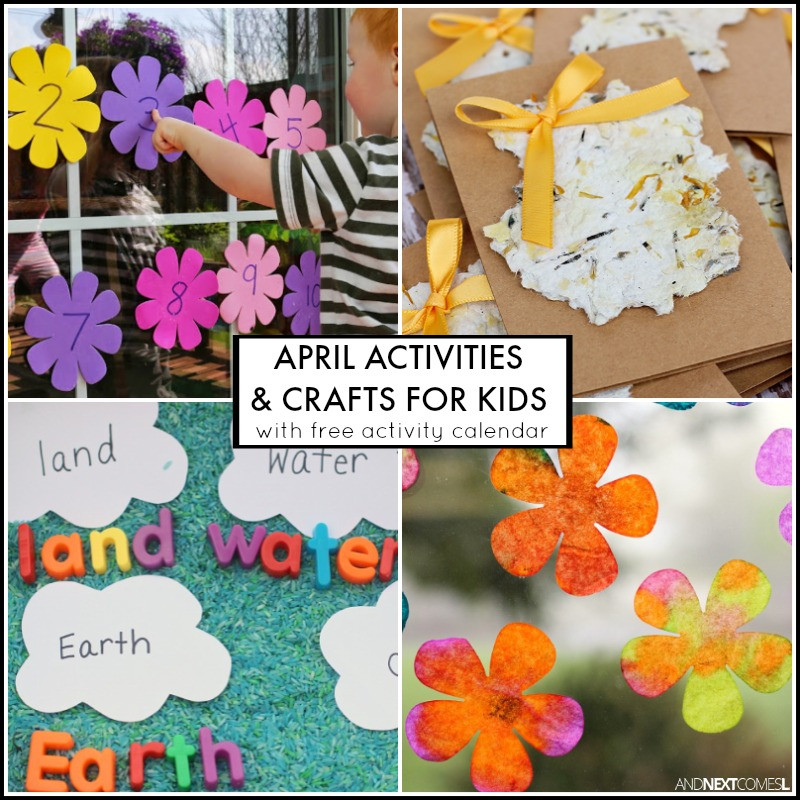 April Crafts For Toddlers
 30 April Activities for Kids Free Activity Calendar