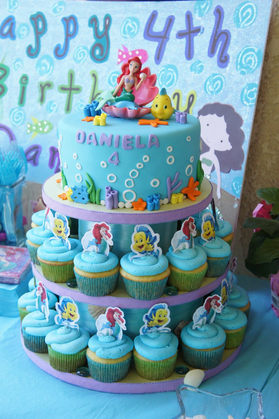 Ariel Birthday Cakes
 Karina s Kakes The Little Mermaid Cake