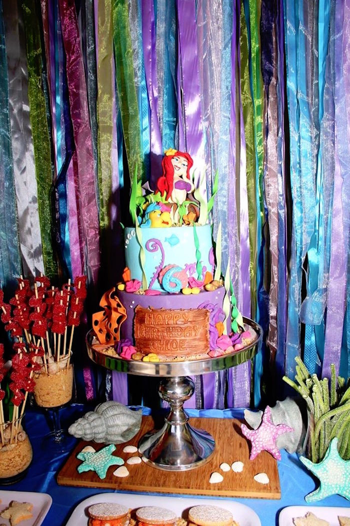 Ariel Birthday Party Ideas
 Kara s Party Ideas Ariel The Little Mermaid Birthday