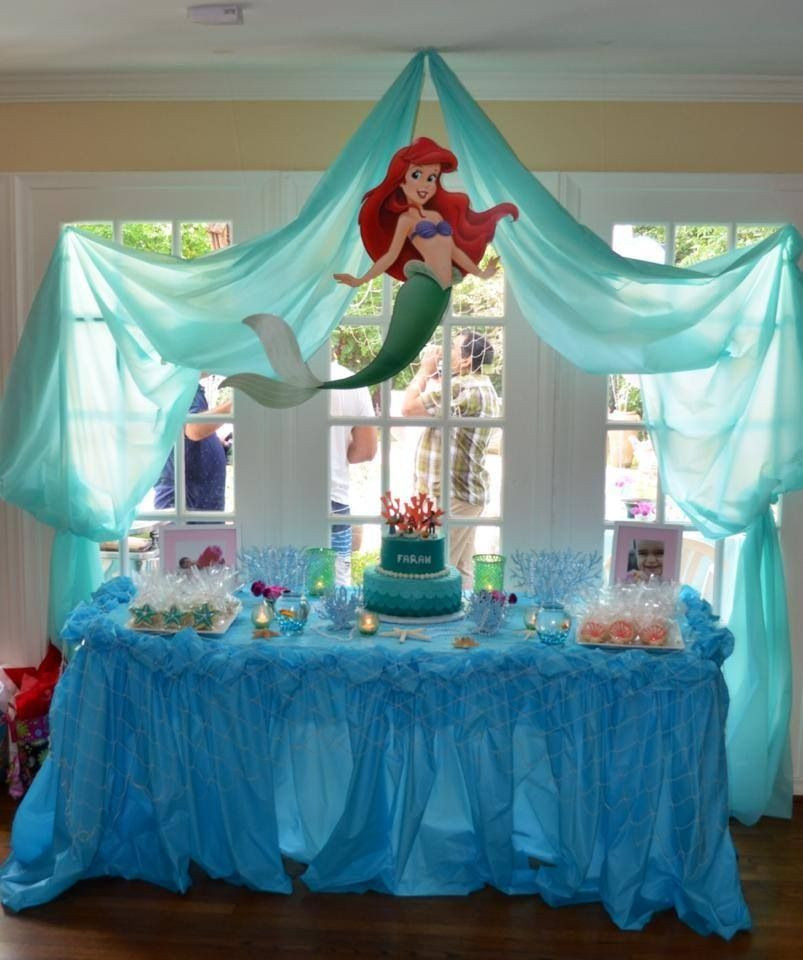 Ariel Birthday Party Ideas
 Ariel birthday display Party Pinterest