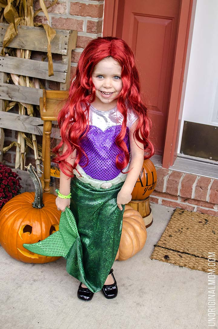 Ariel Costume DIY
 DIY Little Mermaid and Flounder Costumes unOriginal Mom