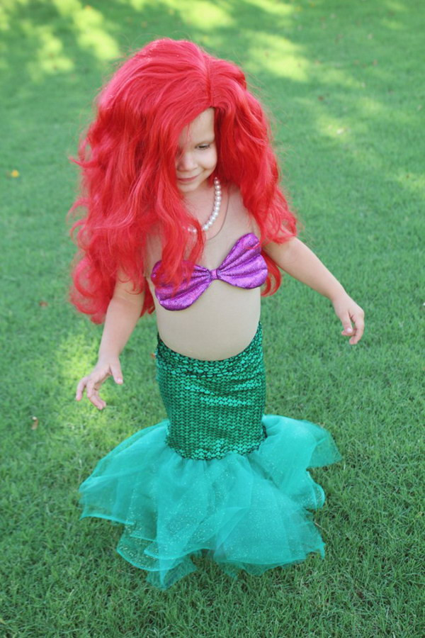 Ariel Costume DIY
 Cutest Halloween Costumes for Kids Noted List