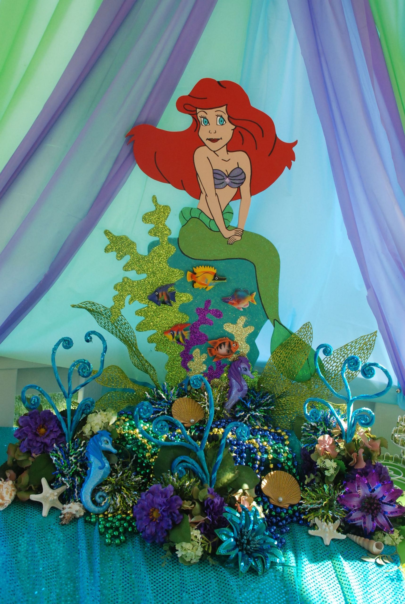 Ariel Mermaid Birthday Party Ideas
 Little Mermaid theme party prop decorations available to
