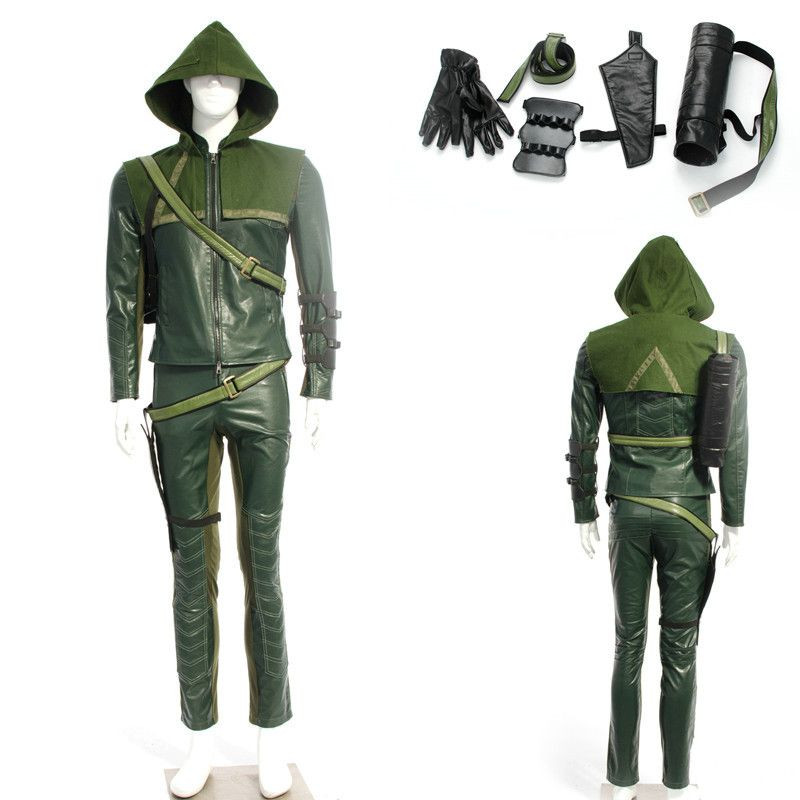 Arrow Costume DIY
 eFunLive Arrow Oliver Queen Green Arrow Man Cosplay