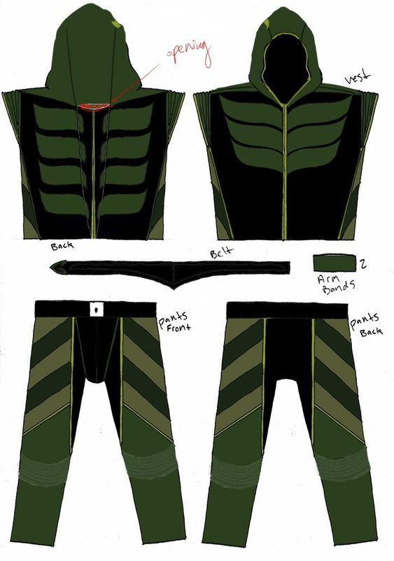 Arrow Costume DIY
 Green arrow costume Green arrow and Costume patterns on