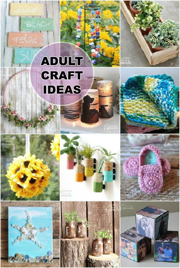 Art &amp; Craft Ideas For Adults
 Adult Craft Ideas lots of crafts for adults