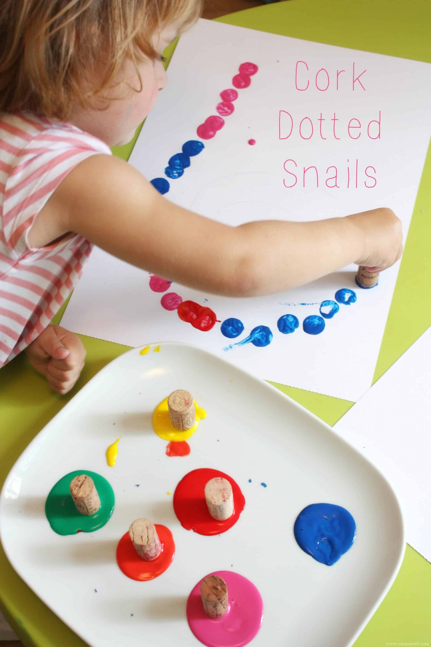 Art And Craft For Preschool
 Cork Dotted Snail PELITABANGSA CA