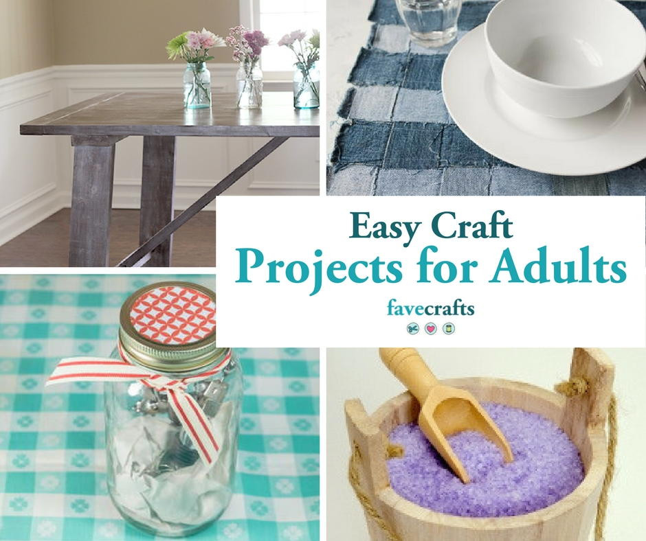 Art And Craft Ideas For Adults At Home
 44 Easy Craft Projects For Adults