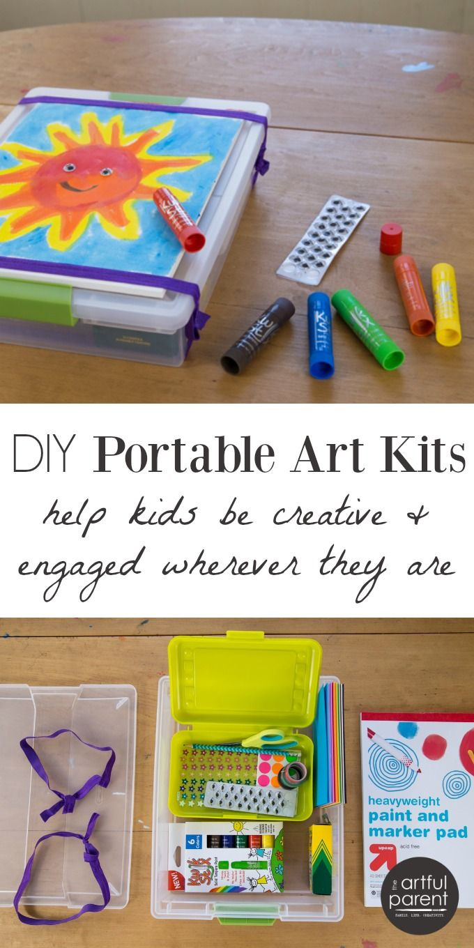 Art Kit For Toddlers
 DIY Portable Art Kits for Kids