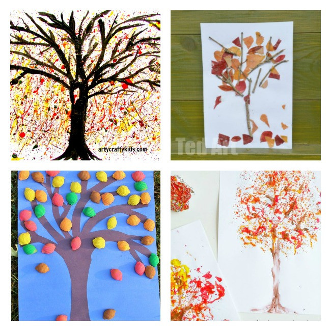 Art Projects For Little Kids
 12 Autumn Tree Art Ideas for Kids Arty Crafty Kids