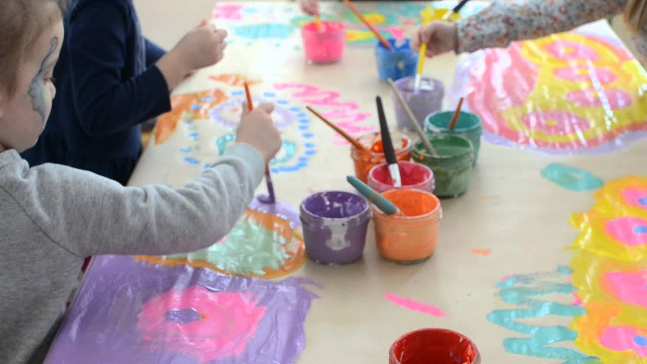 Art With Kids
 Collaborative Painting with Kids